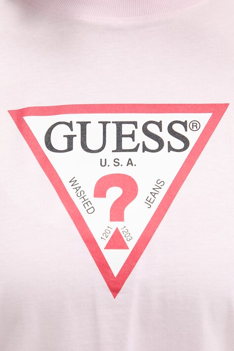 Guess Jeans футболка жіноча бавовняна — AW24-TSD06D, рожевий — фото 5