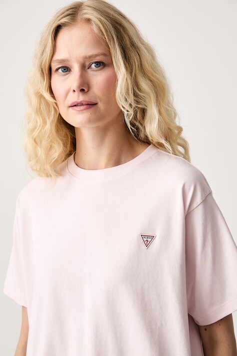 Guess Jeans футболка жіноча бавовняна — AW24-TSD06F, рожевий — фото 4