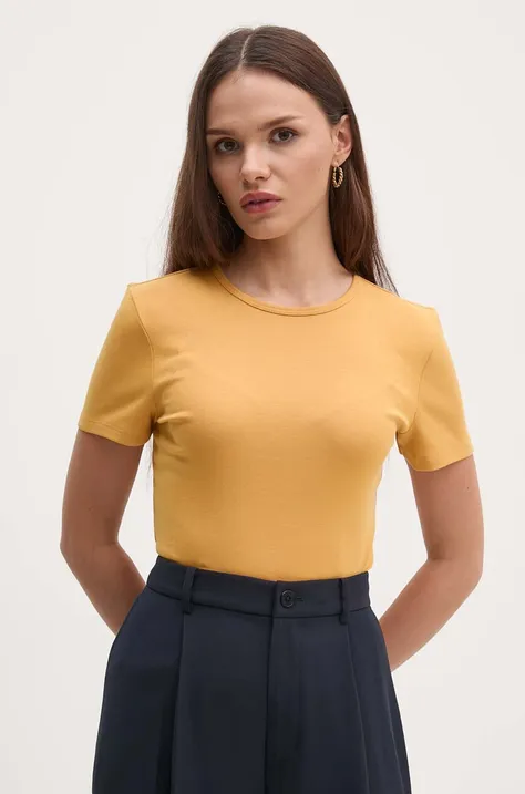 Lauren Ralph Lauren t-shirt damski kolor żółty 200807563