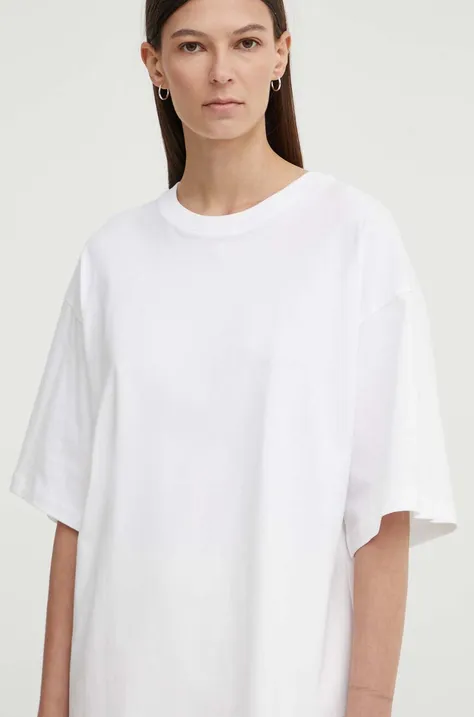 Pamučna majica Day Birger et Mikkelsen Drew - Heavy Jersey RD za žene, boja: bijela, DAY65243228