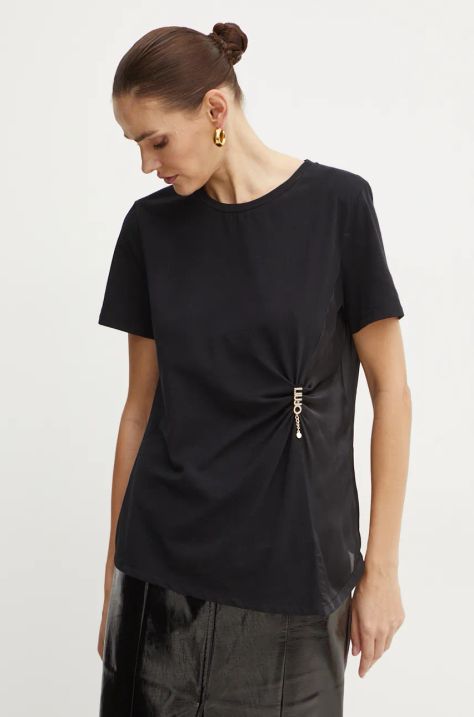 Liu Jo t-shirt donna colore nero WF4181 J5003