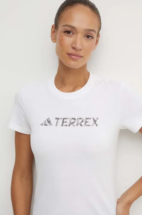 Majica kratkih rukava adidas TERREX za žene, boja: bijela, HZ1391