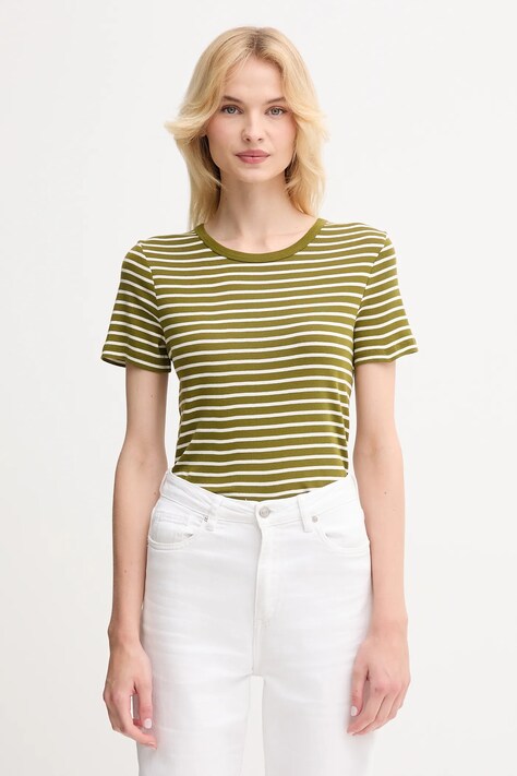 Памучна тениска United Colors of Benetton дамска в розово 30YSE16A0