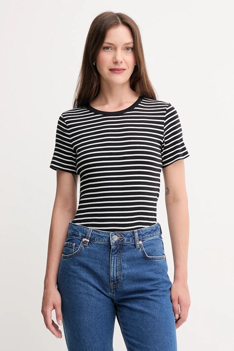 United Colors of Benetton t-shirt bawełniany damski kolor czarny 30YSE16A0