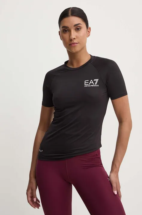 Tréninkové tričko EA7 Emporio Armani černá barva, TJEMZ.8NTT70