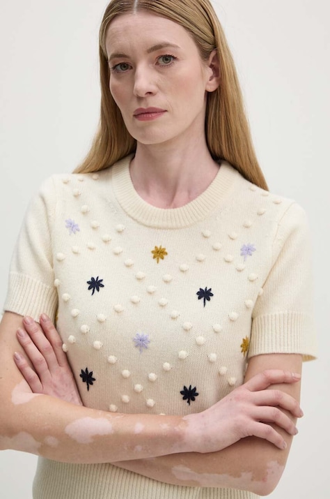 PS Paul Smith tricou femei, culoarea bej, W2R.435N.N31251