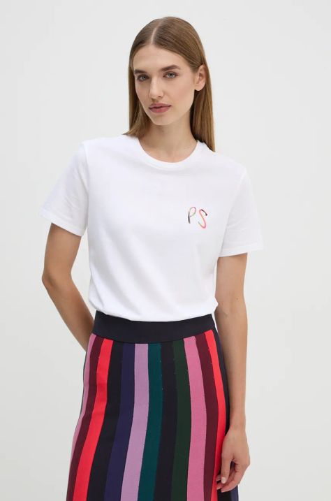 PS Paul Smith tricou femei, culoarea alb, W2R.G799.NP4842