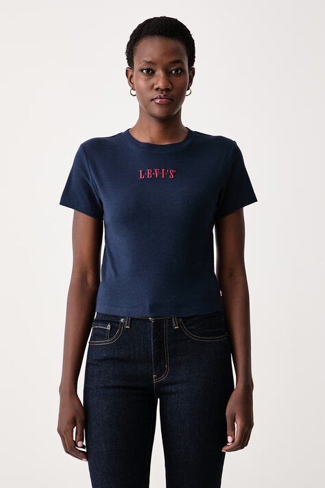 Levi's Tričko dámske bavlnené tmavomodré A8798
