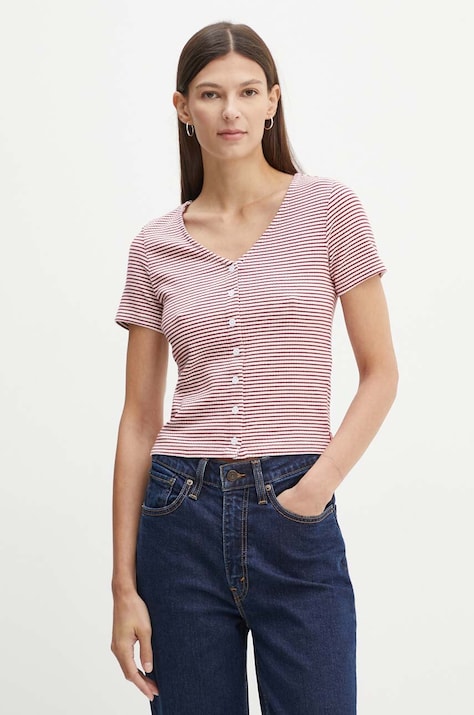 Levi's tricou femei, culoarea rosu, A8782