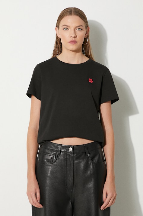 Pamučna majica Kenzo Gots Boke Crest Classic Tee za žene, boja: crna, FE62TS1414SO.99J
