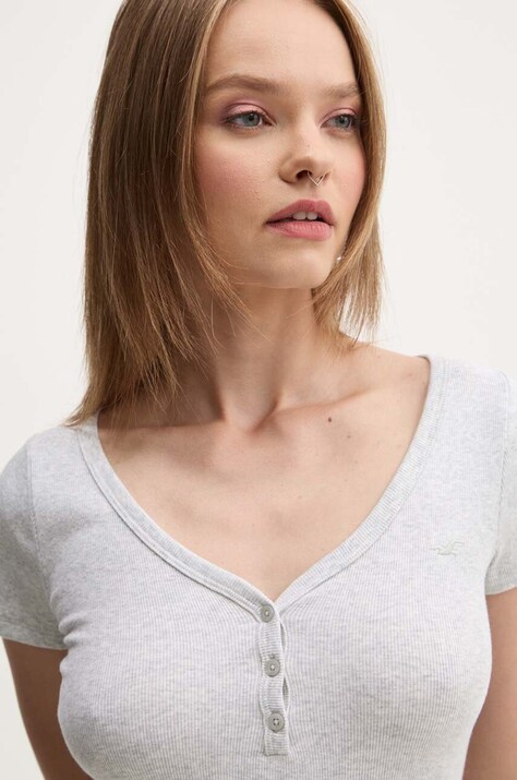 Тениска Hollister Co. в сиво KI339-3674