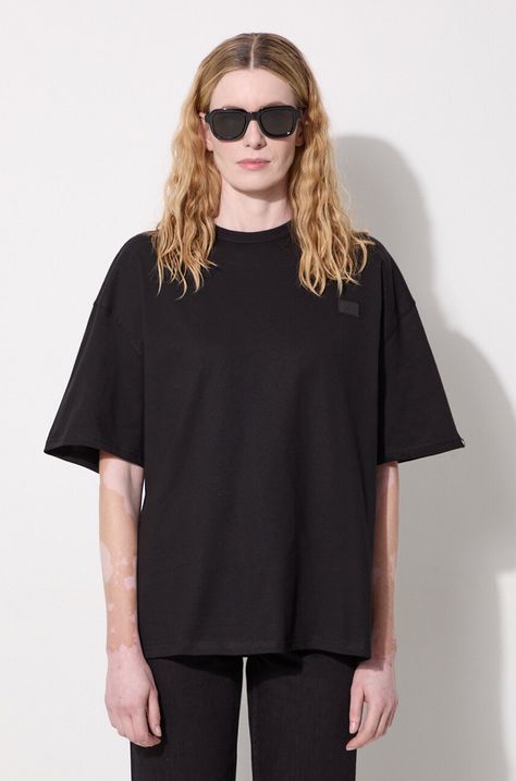 Alpha Industries cotton t-shirt Essentials RL women’s black color 146061