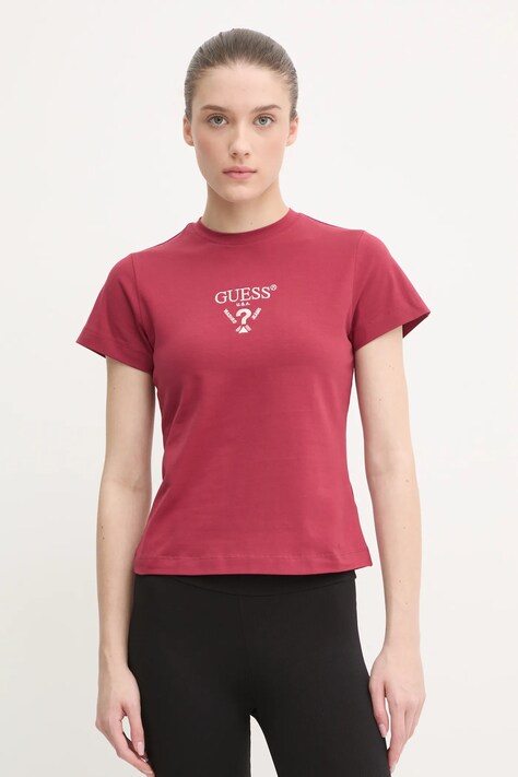 Guess tricou COLETTE femei, culoarea rosu, V4YI21 KCDH1