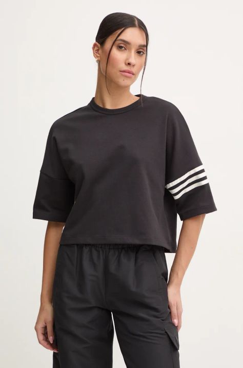 adidas Originals t-shirt Neuclassics donna colore nero IW5603