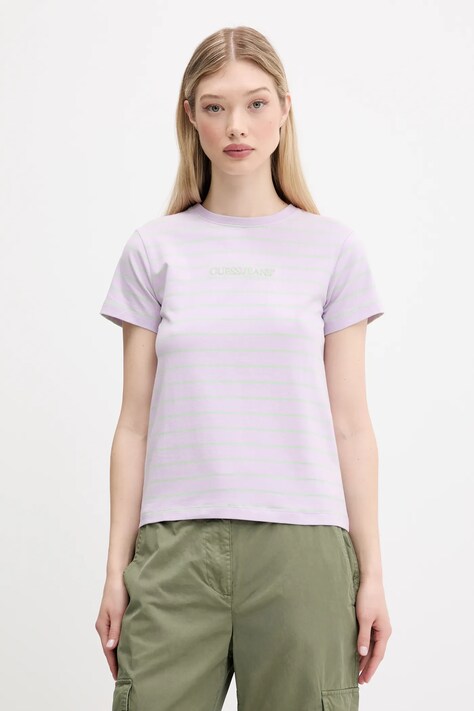 Guess Jeans tricou femei, culoarea turcoaz, W4BI53 KCIE1