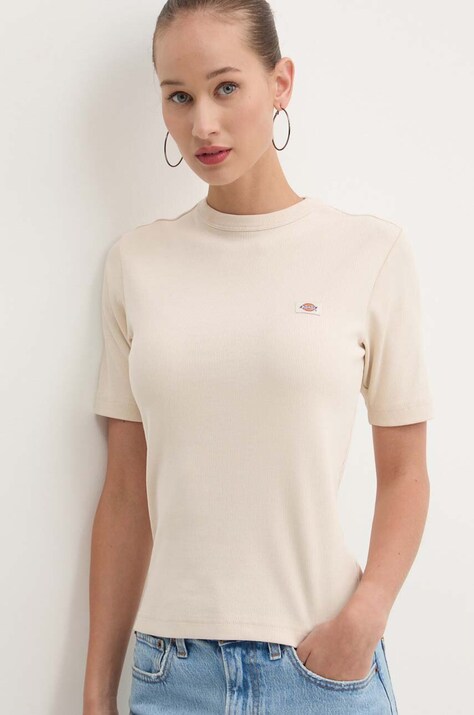 Μπλουζάκι Dickies MARYSVILLE χρώμα: μπεζ, DK0A4YHD