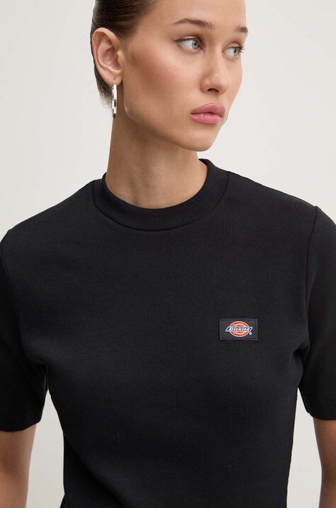 Dickies tricou MARYSVILLE femei, culoarea negru, DK0A4YHD