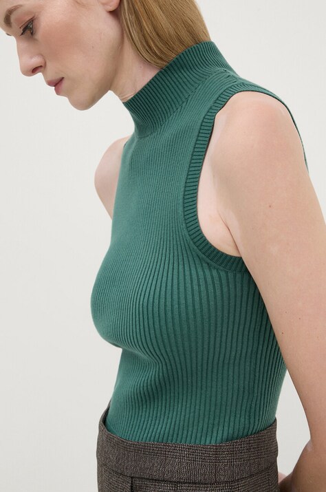 Levi's top femei, culoarea verde, cu turtleneck, A8893