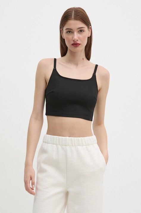 Calvin Klein Jeans top femei, culoarea negru, J20J224449