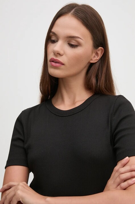 Calvin Klein Jeans tricou femei, culoarea negru, J20J224458