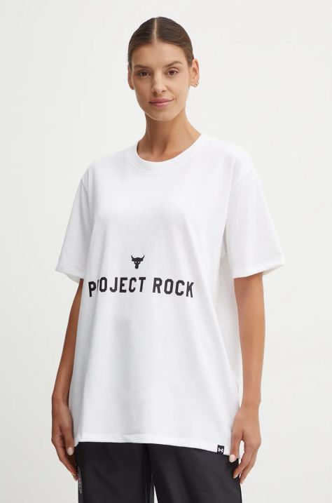 Тениска Under Armour Project Rock в бяло 1386440