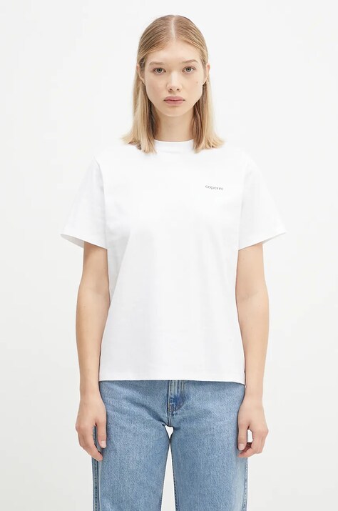 Bavlněné tričko Coperni Logo Boxy bílá barva, COPJS03504
