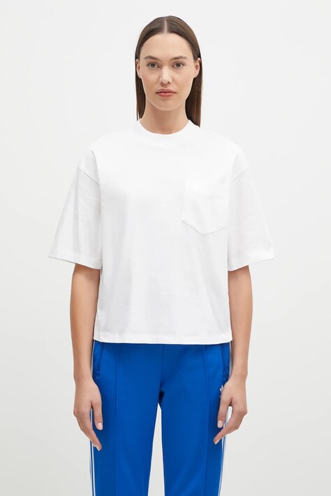 Бавовняна футболка Carhartt WIP S/S Colburn жіноча колір білий I034308.02XX