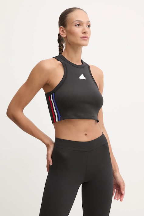 adidas top Express femei, culoarea negru, IX3734