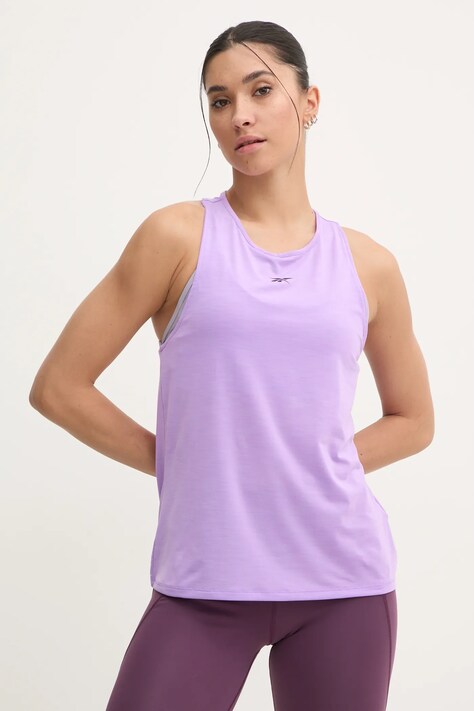 Tréninkový top Reebok Chill Athletic fialová barva, 100205696