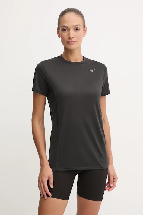 Mizuno tricou de alergare DryAeroFlow culoarea negru, J2GAB004