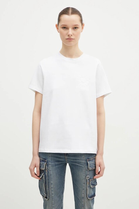 Fiorucci tricou din bumbac I'm Your Fiorucci femei, culoarea alb, W01FPTSH101CJ01WH06