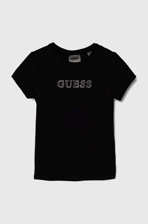 Guess tricou copii culoarea negru, J4RI49 J1314