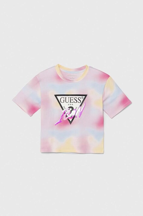 Guess tricou copii culoarea roz, J4YI09 K6YW3