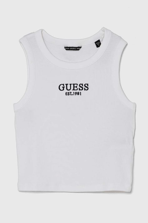 Детский топ Guess цвет белый J4YI16 KBZP4