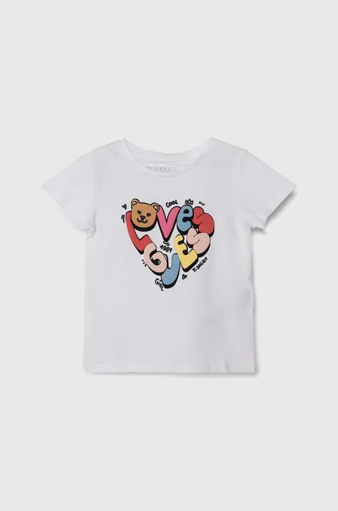 Dětské tričko Guess bílá barva, K4YI01 K6YW4