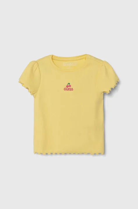 Дитяча футболка Guess колір жовтий K4YI14 KBZP4