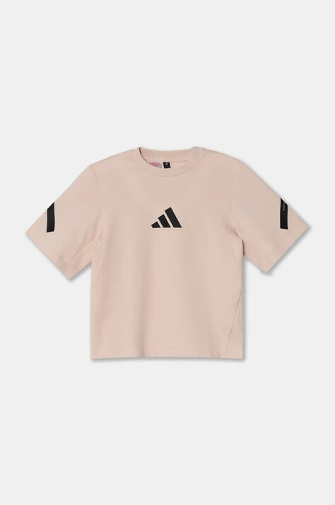 adidas tricou copii J ZNE TEE culoarea roz, JF2846