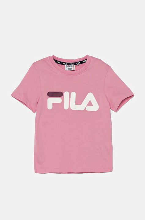 Fila t-shirt in cotone per bambini BAIA MARE colore rosa FAK0123