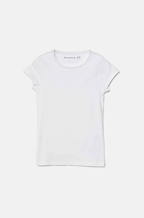 Abercrombie & Fitch tricou copii culoarea alb, KI239-4128