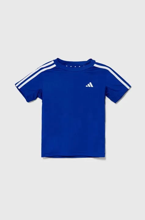 adidas t-shirt dziecięcy U TR-ES 3S T kolor niebieski z aplikacją IV9583