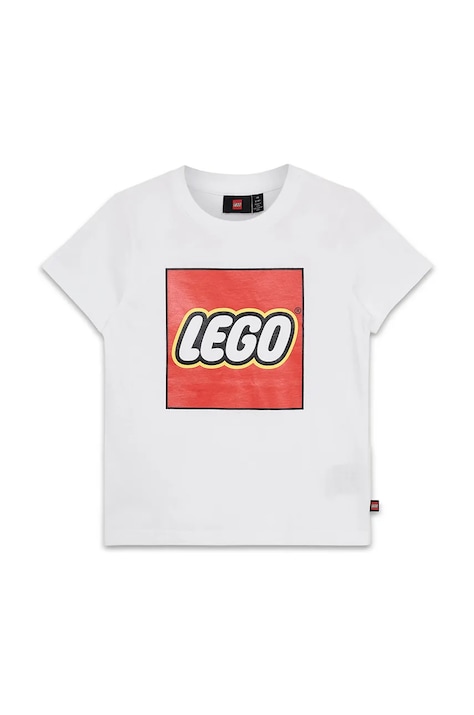 Lego tricou de bumbac pentru copii LWTANO 631 culoarea alb, cu imprimeu, 12011363