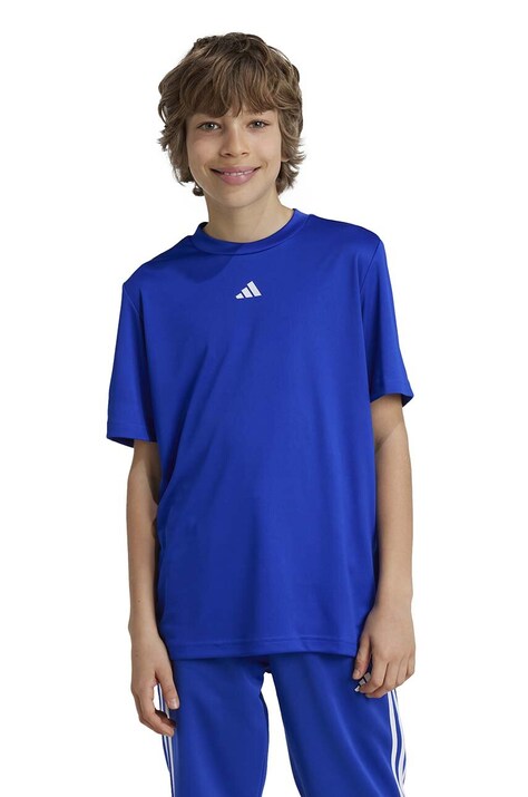 Detské tričko adidas J TR-ES T tmavomodrá farba, jednofarebný, IW0850