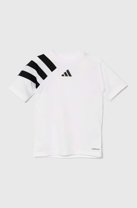 Детская футболка adidas Performance FORTORE23 JSY Y цвет белый узорный IK5742