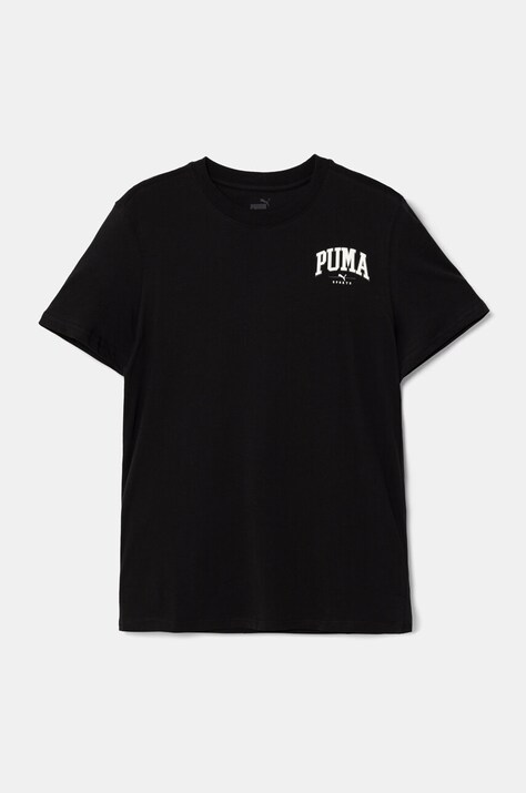 Puma tricou de bumbac pentru copii SQUAD Smallphic Tee culoarea negru, cu imprimeu, 682773