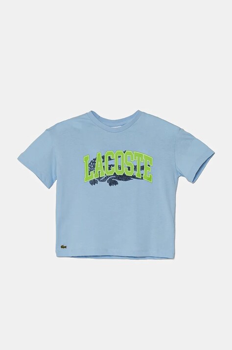Lacoste tricou de bumbac pentru copii cu imprimeu, TJ2444