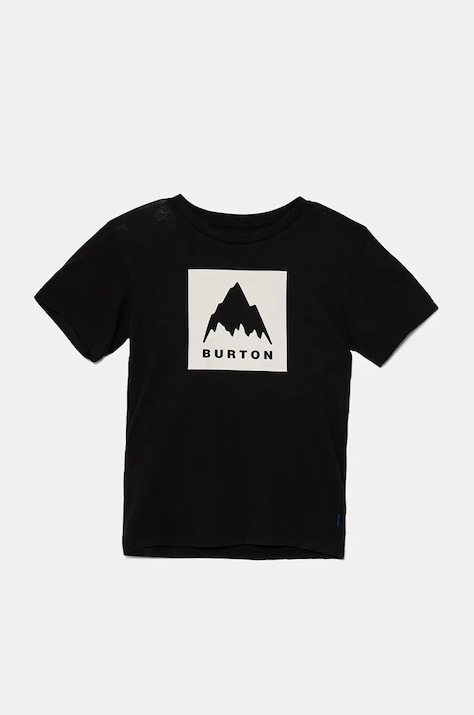 Burton tricou CLSC MTNHGH culoarea negru, cu imprimeu, 179541
