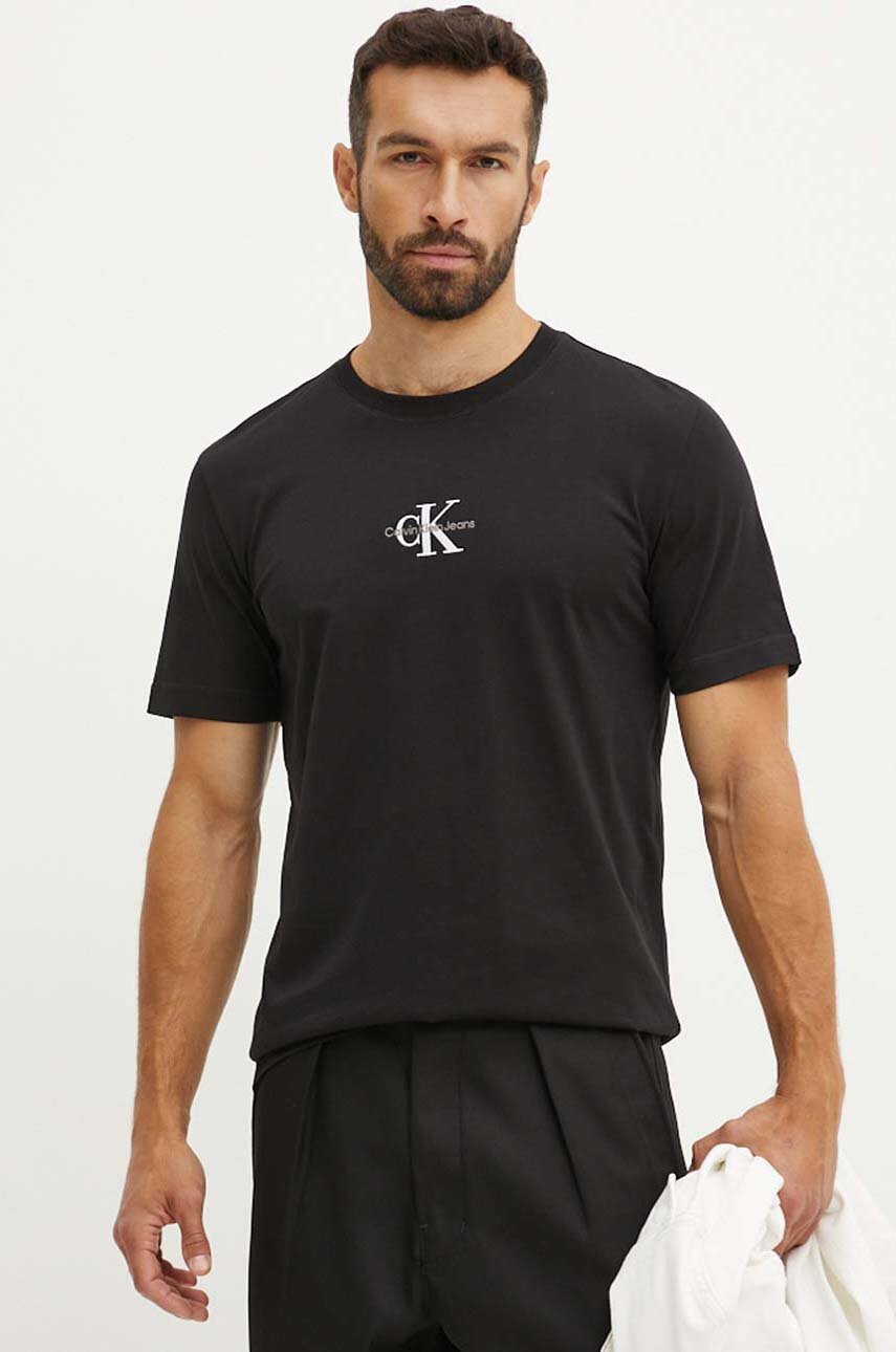 Calvin Klein Jeans T-shirt manica corta con logo nero