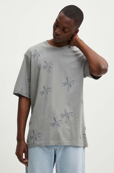 Bavlněné tričko G-Star šedá barva, D24692-C334