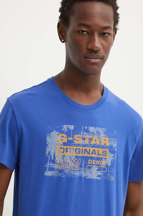 G-Star tricou din bumbac bărbați, cu imprimeu, D24682-C506