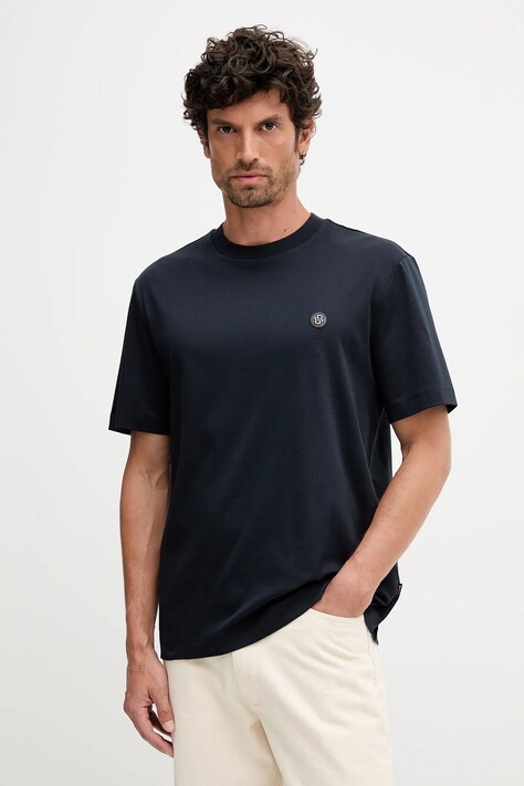 BOSS tricou din bumbac culoarea negru, uni, 50520298